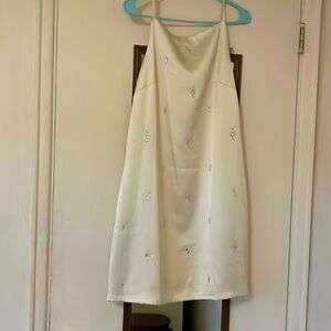 Elegant White Embellished Dress